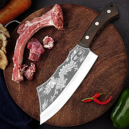 Dragon Chopping Knife Stainless Steel Blade