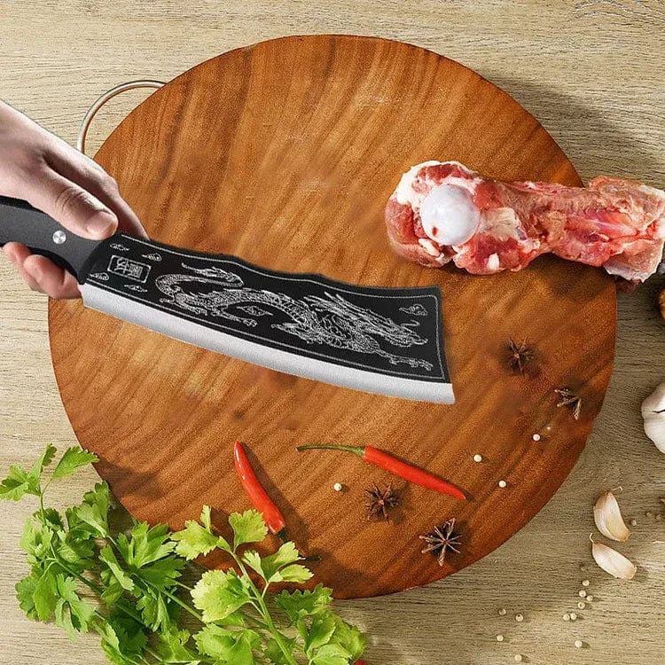 Dragon Chopping Knife Stainless Steel Blade