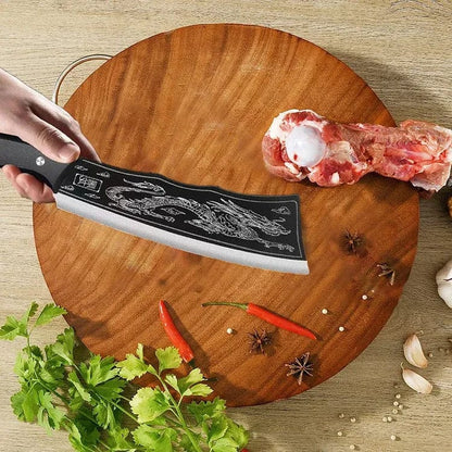 Dragon Chopping Knife Stainless Steel Blade