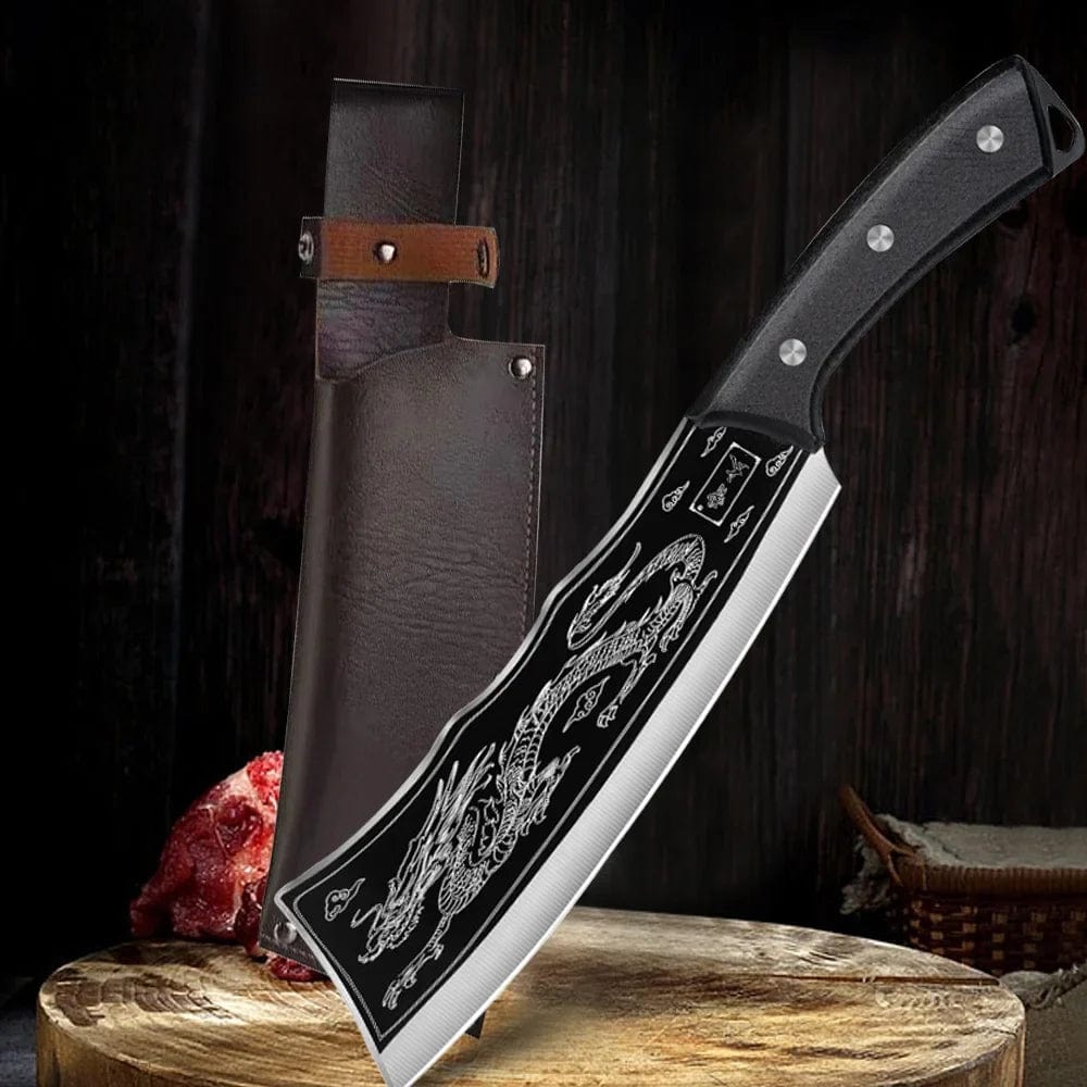 Dragon Chopping Knife Stainless Steel Blade