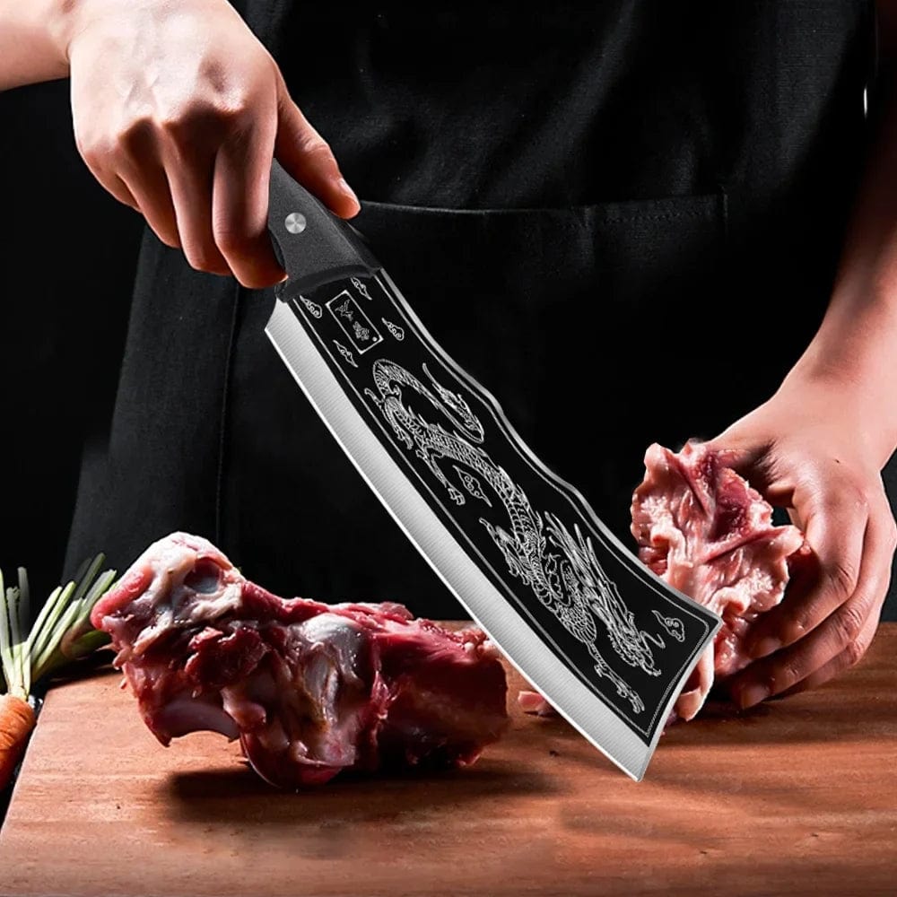 Dragon Chopping Knife Stainless Steel Blade