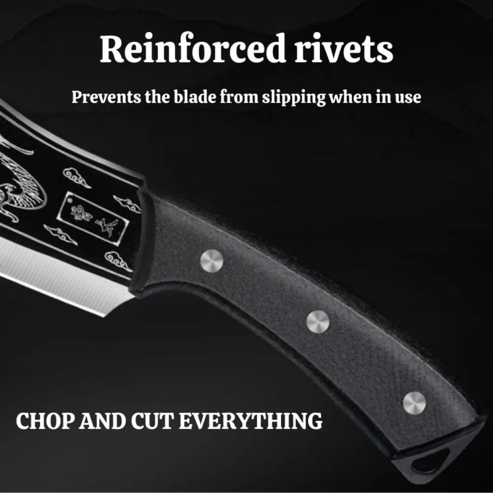 Dragon Chopping Knife Stainless Steel Blade